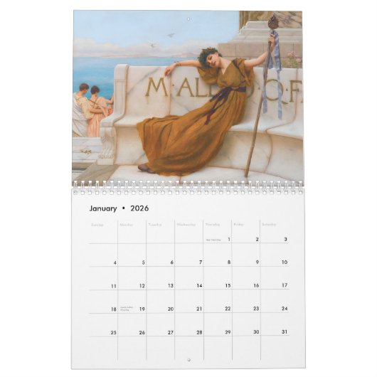 John William Godward Kunstkalender Kalender (Jan 2026)