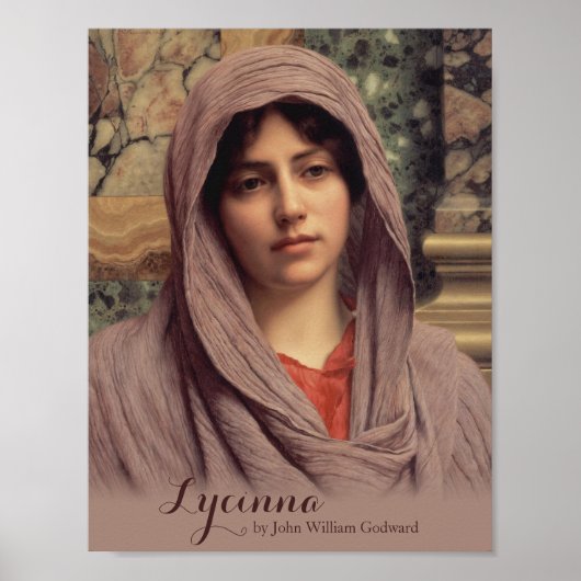 John William Godward Lycinna CC0201 Mooie kunst Poster (Voorkant)