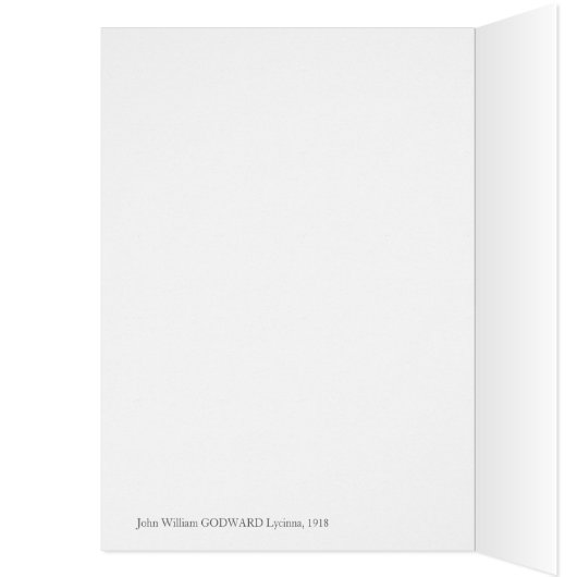 John William Godward Lycinna CC0885 Fine art card (Binnen (Links))