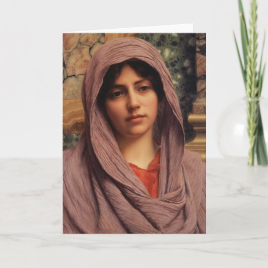 John William Godward- Lycinna Kaart (Voorkant)