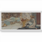 John William Godward - Mischief en rust Sticker (Voorkant)