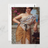 John William Godward - Reverie Briefkaart (Voorkant / Achterkant)