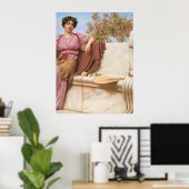 John William Godward - Tranquility 1914 Poster (Thuiskantoor)