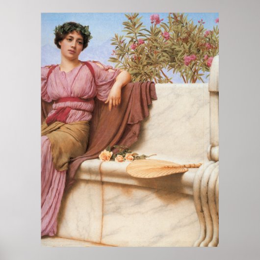 John William Godward - Tranquility 1914 Poster (Voorkant)