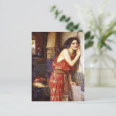 John William Waterhouse (1909) "Thisbe" Briefkaart (Staand voorkant)