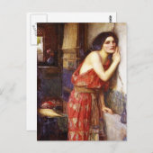 John William Waterhouse (1909) "Thisbe" Briefkaart (Voorkant / Achterkant)