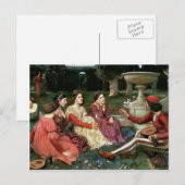 John William Waterhouse- A Tale van het Decameron Briefkaart (Voorkant / Achterkant)