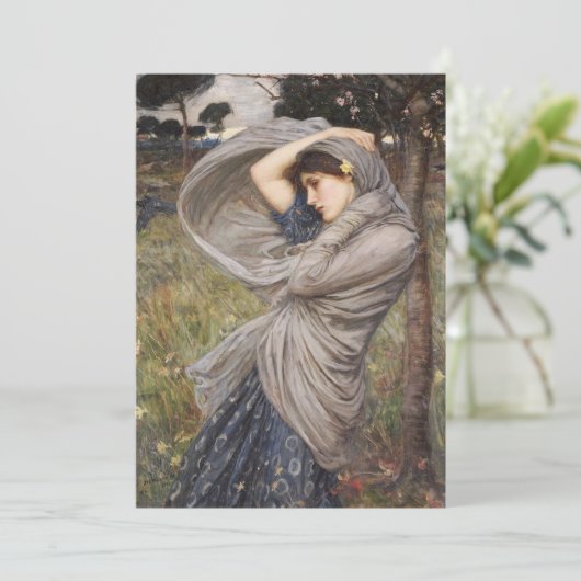 John William Waterhouse - Boreas Bedankkaart (Staand voorkant)