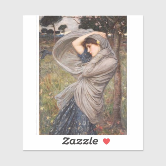John William Waterhouse - Boreas Sticker (Vel)