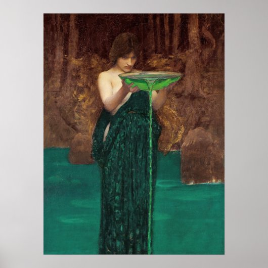 John William Waterhouse Circe Invidiosa Mythologic Poster (Voorkant)