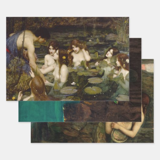 John William Waterhouse Collectie, Decoupage Inpakpapier Vel (Set)