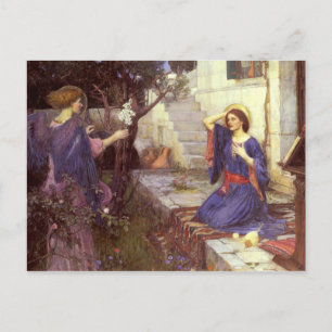 John William Waterhouse - De aankondiging Briefkaart
