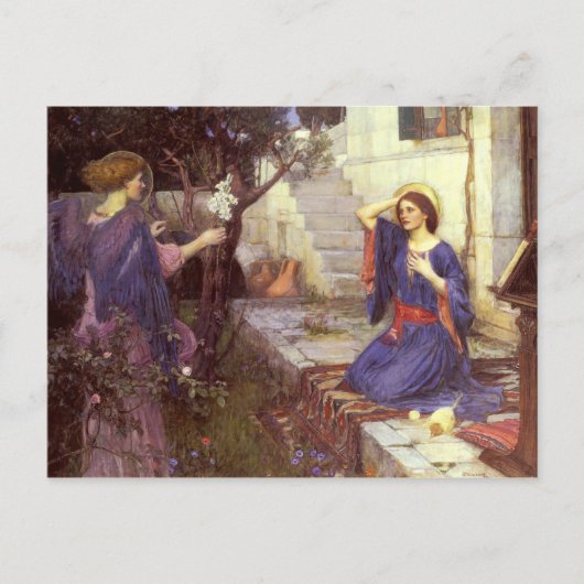 John William Waterhouse - De aankondiging Briefkaart (Voorkant)