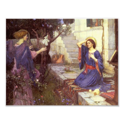 John William Waterhouse - De aankondiging Foto Afdruk (Voorkant)