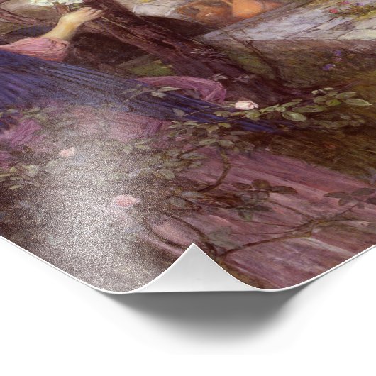 John William Waterhouse - De aankondiging Foto Afdruk (Hoek)