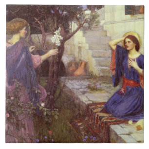 John William Waterhouse - De aankondiging Tegeltje