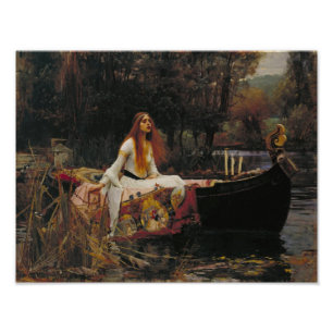 John William Waterhouse - De Dame van Shalott Foto Afdruk