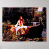 John William Waterhouse: De dame van Shalott Poster (Voorkant)