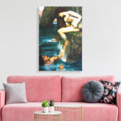 John William Waterhouse De Siren Canvas Afdruk (Insitu (Woonkamer))
