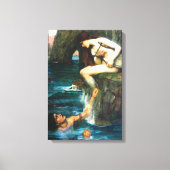 John William Waterhouse De Siren Canvas Afdruk (Voorkant)