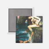 John William Waterhouse De Sirene Magnet (Voorkant / Achterkant)