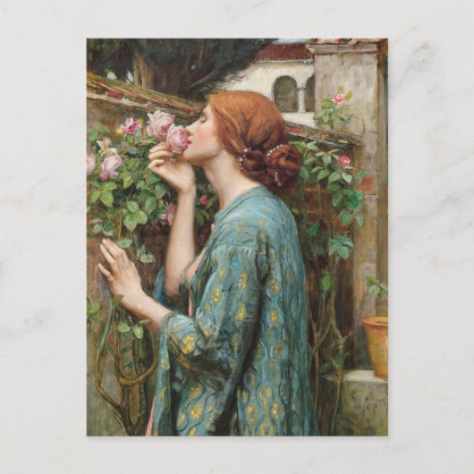 John William Waterhouse De ziel van het Roos 1908 Briefkaart (Voorkant)