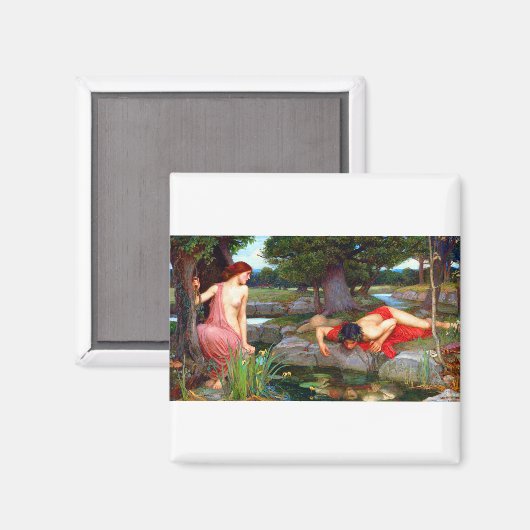 John William Waterhouse Echo en Narcissus Magneet (Voorkant / Achterkant)