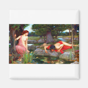 John William Waterhouse Echo en Narcissus Magneet