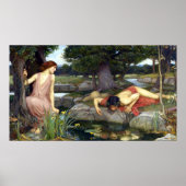 John William Waterhouse Echo en Narcissus Poster (Voorkant)