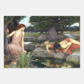 John William Waterhouse Echo en Narcissus Poster Inpakpapier Vel (Voorkant 2)