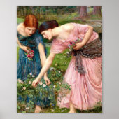 John William Waterhouse Gather Ye Rosebuds Poster (Voorkant)