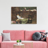 John William Waterhouse - Goede buren Canvas Afdruk (Insitu (Woonkamer))