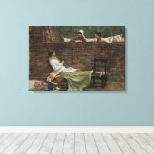 John William Waterhouse - Goede buren Canvas Afdruk (Insitu (Houten vloer))