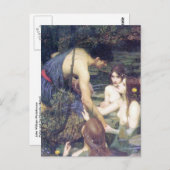 John William Waterhouse - Hylas en de Nymphs Briefkaart (Voorkant / Achterkant)