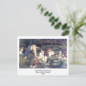 John William Waterhouse - Hylas en de Nymphs Briefkaart (Staand voorkant)