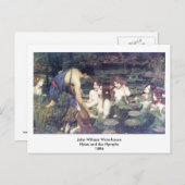 John William Waterhouse - Hylas en de Nymphs Briefkaart (Voorkant / Achterkant)