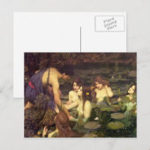 John William Waterhouse- Hylas en de Nymphs Briefkaart (Voorkant / Achterkant)