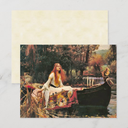 John William Waterhouse Lady of Shalott Briefkaart (Voorkant / Achterkant)