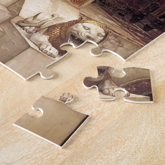 John William Waterhouse- Mariamne Leaving Legpuzzel (Zijkant)