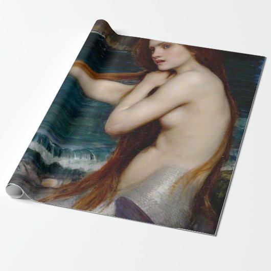 John William Waterhouse Mermaid Cadeaupapier (Uitgerold)