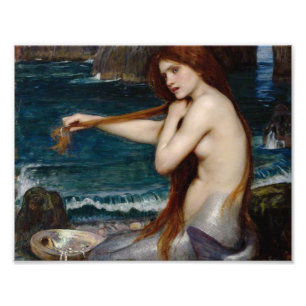 John William Waterhouse Mermaid Foto Afdruk