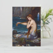John William Waterhouse Mermaid Invitations Kaart (Staand voorkant)