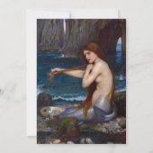 John William Waterhouse Mermaid Invitations Kaart (Achterkant)