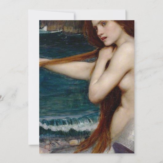 John William Waterhouse Mermaid Kaart (Voorkant)