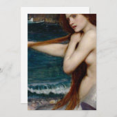 John William Waterhouse Mermaid Kaart (Voorkant / Achterkant)
