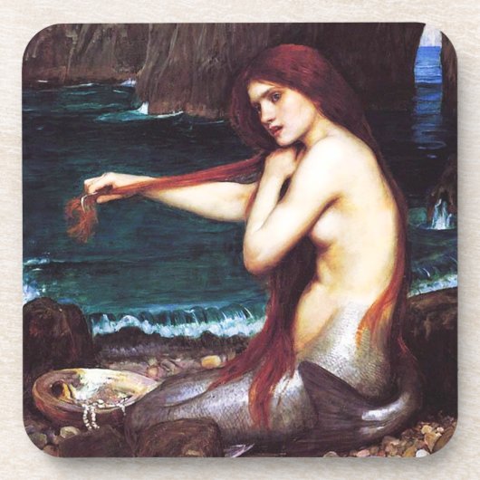 John William Waterhouse Mermaid Onderzetters (Voorkant)