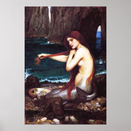 John William Waterhouse Mermaid Poster