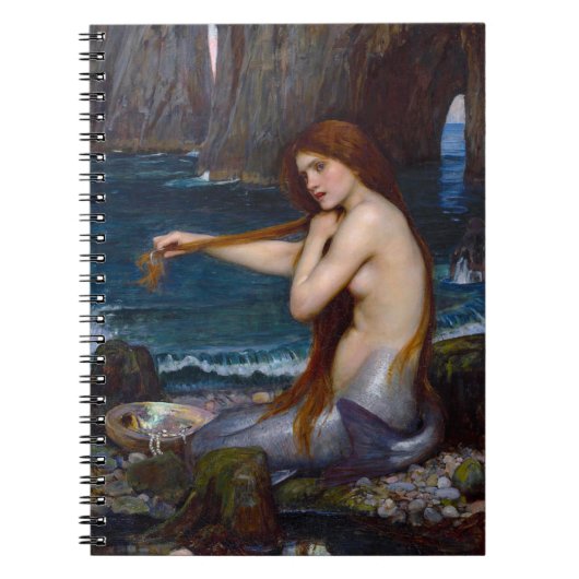 John William Waterhouse Mermaid Spiral Notitieboek (Voorkant)