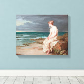 John William Waterhouse Miranda Art Ingepakt Canva Canvas Afdruk (Insitu (Houten vloer))