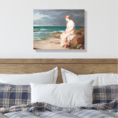 John William Waterhouse Miranda Art Ingepakt Canva Canvas Afdruk (Insitu (Slaapkamer))